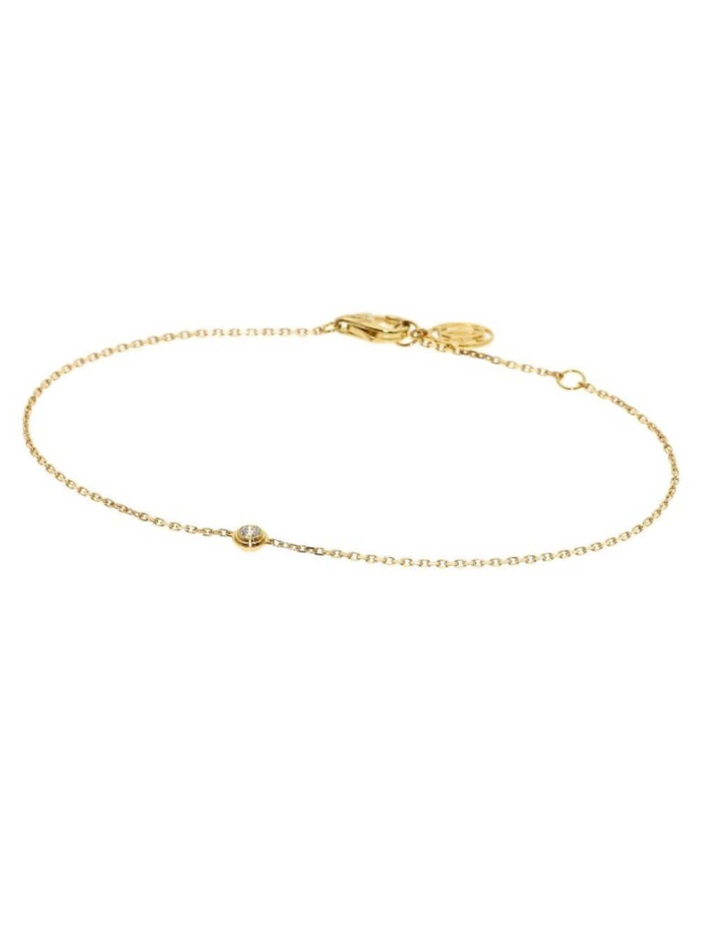 Cartier Dearman Leger XS Diamond Bracelet 18K Yellow Gold